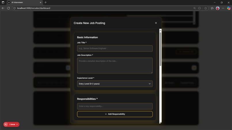 AI Interviewer & Recruitment Platform – screenshot 3
