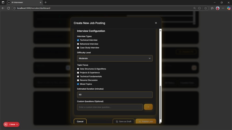 AI Interviewer & Recruitment Platform – screenshot 5