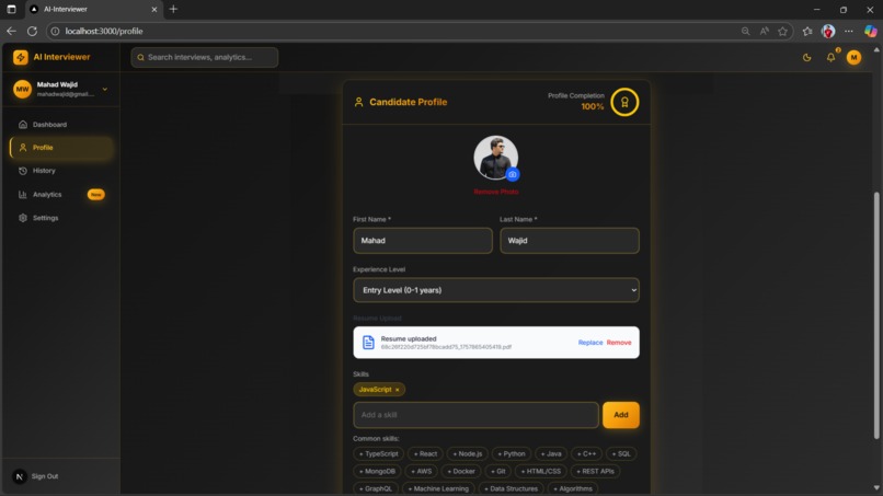 AI Interviewer & Recruitment Platform – screenshot 12