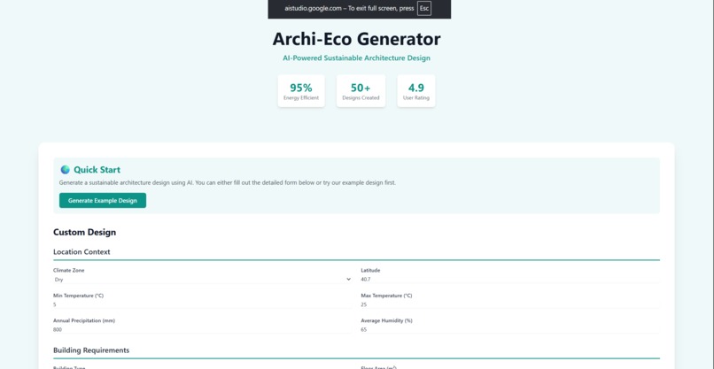 Archi-Eco Generator – screenshot 2