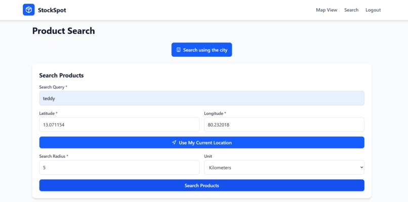 StockSpot – Smart Local Inventory & Discovery Platform – screenshot 3