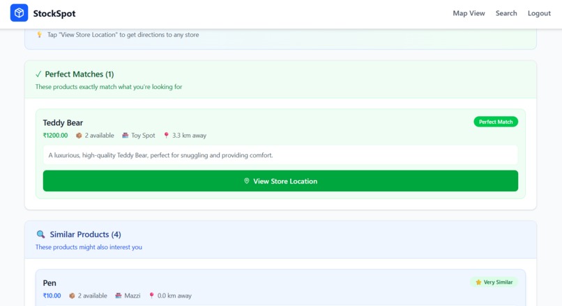 StockSpot – Smart Local Inventory & Discovery Platform – screenshot 4