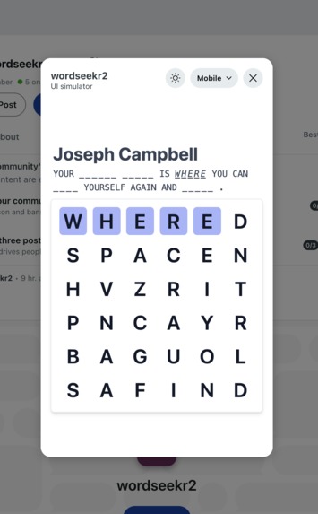 Wordseekr – screenshot 1