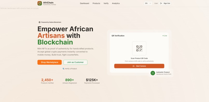 AfriChain – screenshot 1