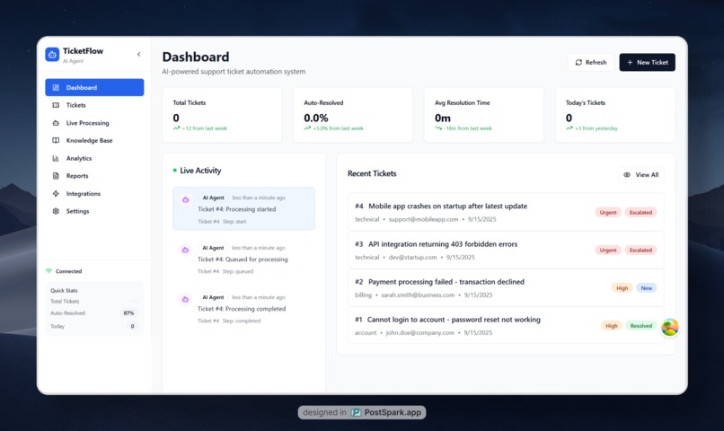 TicketFlow AI – screenshot 2