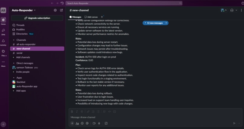 IT Incident Auto-Responder – screenshot 2