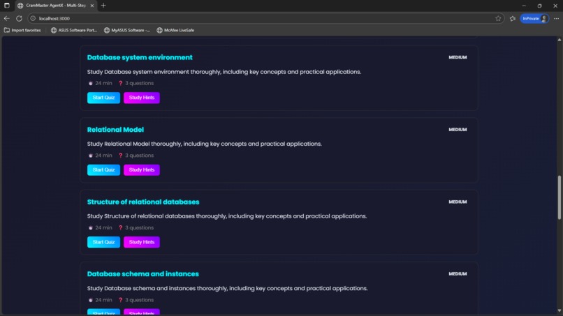 CramMaster AgentX – screenshot 4