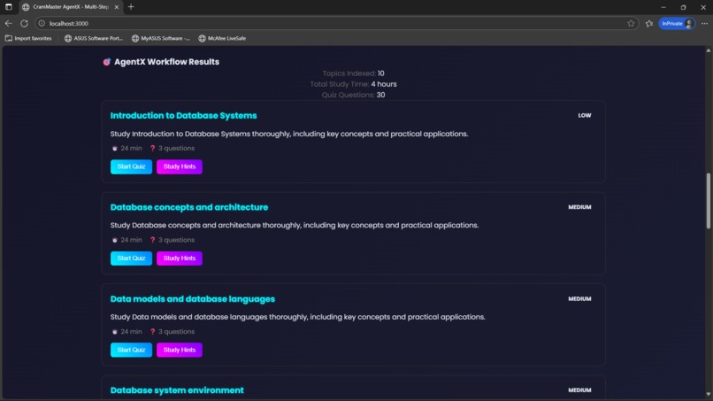 CramMaster AgentX – screenshot 5