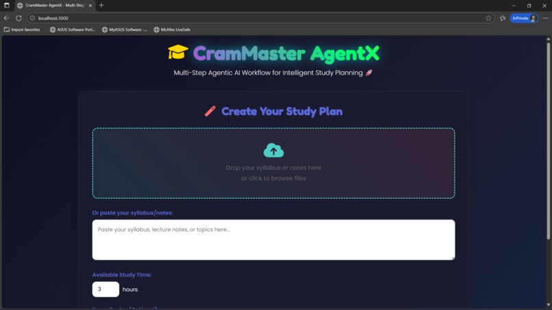 CramMaster AgentX – screenshot 1