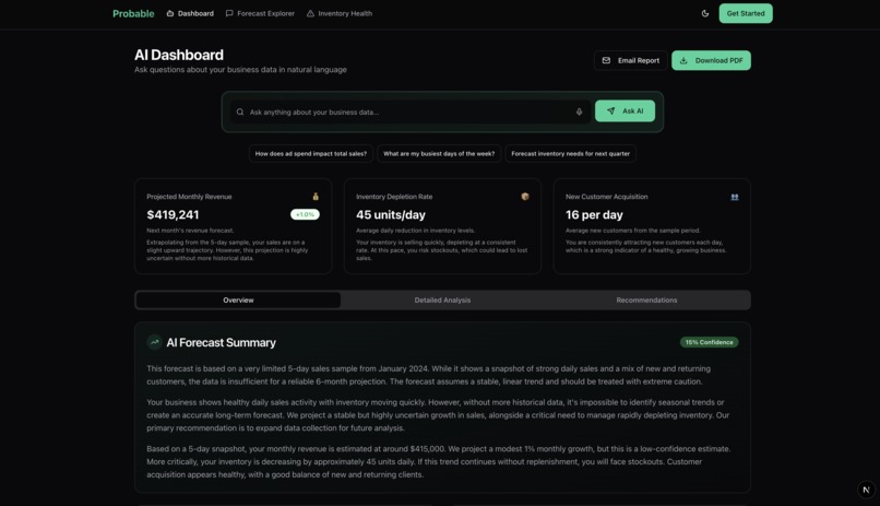 Probable – screenshot 2