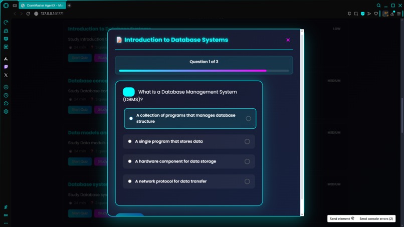 CramMaster AgentX – screenshot 8