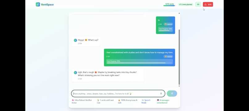 VentSpace – screenshot 2