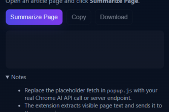 Smart Web Page Summarizer