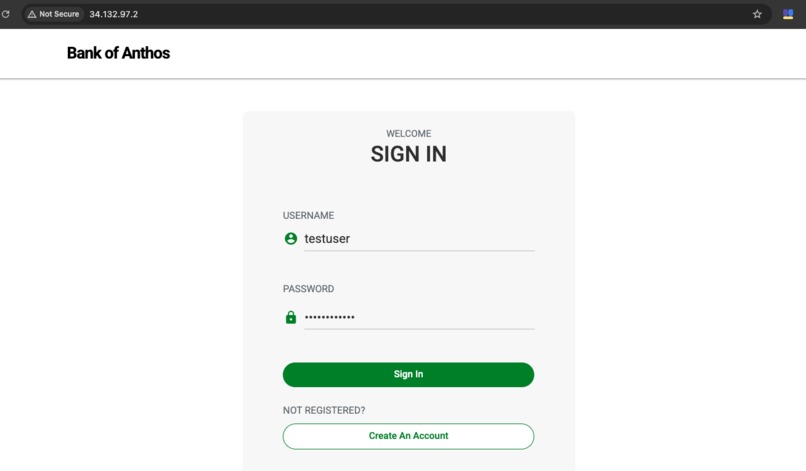 Bank of Anthos AI Agents – screenshot 1