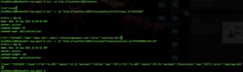 Bank of Anthos AI Agents – screenshot 3