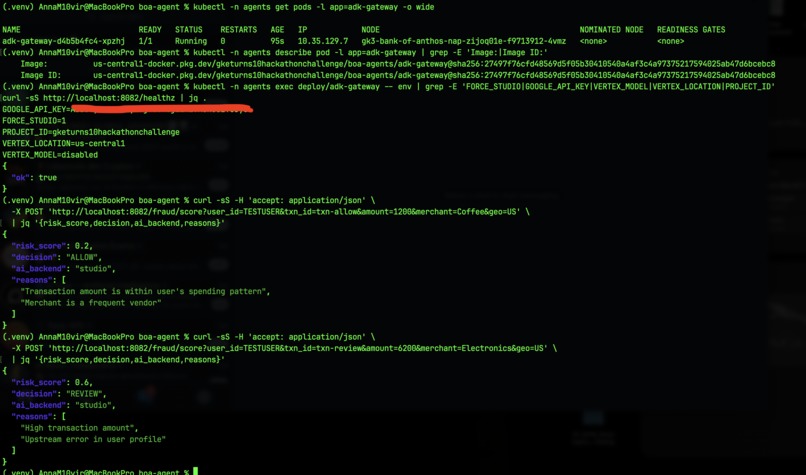Bank of Anthos AI Agents – screenshot 4