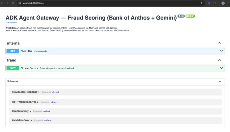 Bank of Anthos AI Agents – screenshot 6