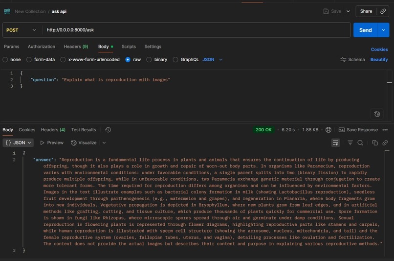 Advanved RAG Answering system by leveraging MM-RAG – screenshot 1
