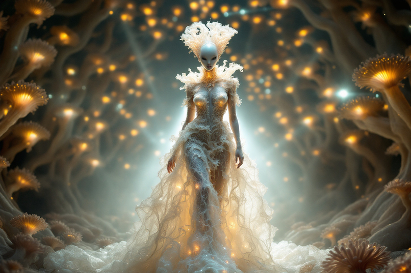 Mycelium Dreams | Alien EDM Fashion Music Video – screenshot 6