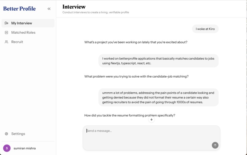 Better Profile – screenshot 2