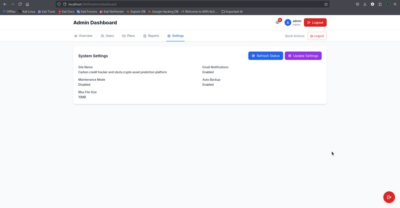 Carbon credit tracker and stock,crypto asset prediction app – screenshot 1