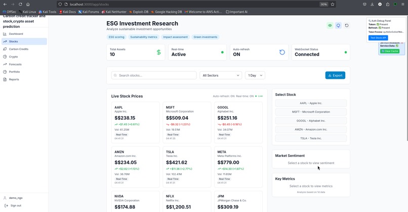 Carbon credit tracker and stock,crypto asset prediction app – screenshot 10