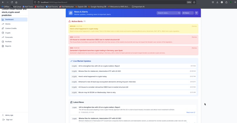 Carbon credit tracker and stock,crypto asset prediction app – screenshot 20