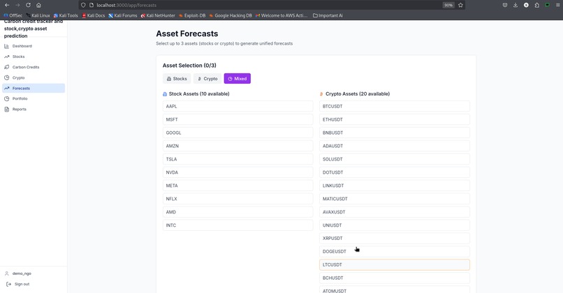 Carbon credit tracker and stock,crypto asset prediction app – screenshot 22