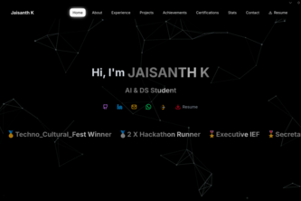 Jaisanth's Portfolio