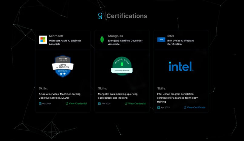 Jaisanth's Portfolio – screenshot 3
