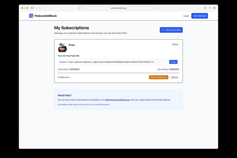 PodcastAdBlock – screenshot 2