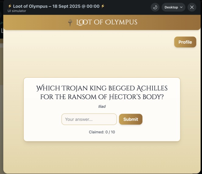 Loot of Olympus – screenshot 1