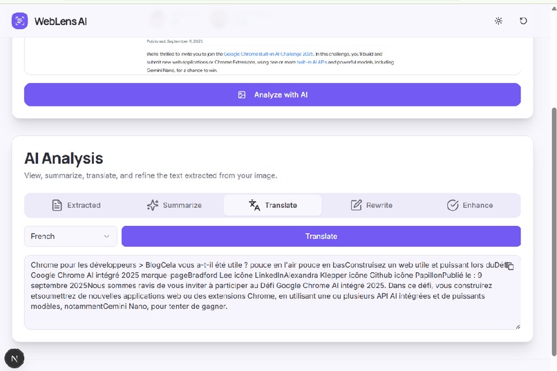 WebLens AI – screenshot 6