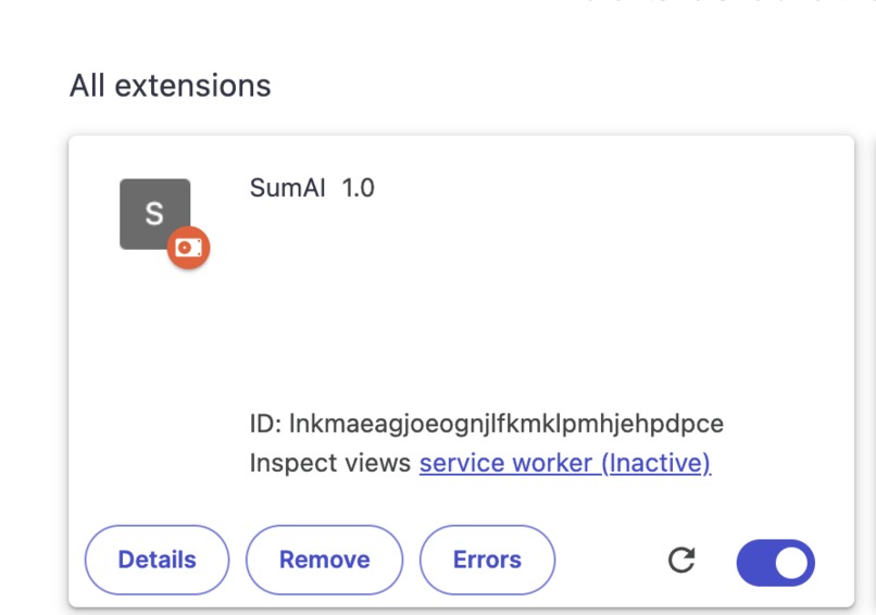 SumAI – screenshot 1