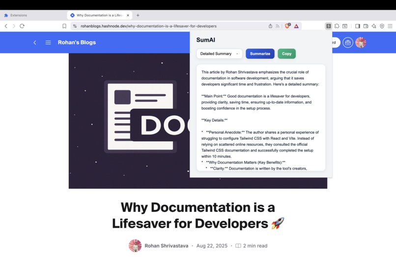 SumAI – screenshot 3