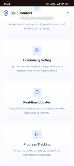 Crowdsourced  Civic Issue Reporting and Resolution System – screenshot 2