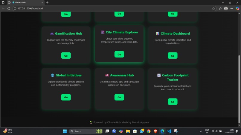 Climate hub – screenshot 10