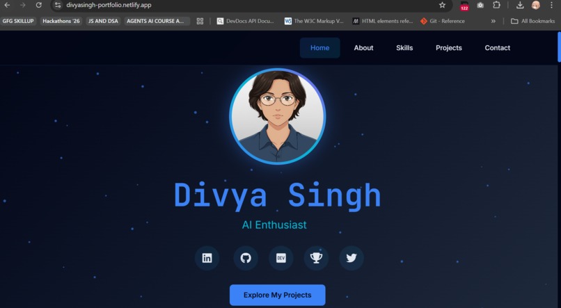 DevCraft - My Interactive Portfolio Journey – screenshot 1