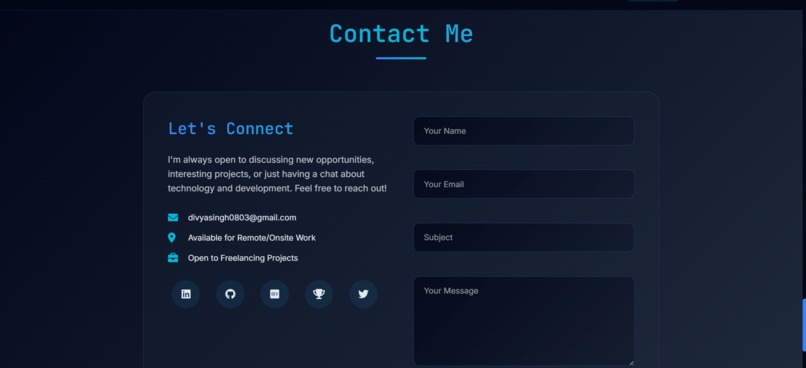 DevCraft - My Interactive Portfolio Journey – screenshot 5