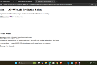 SafeVision – AI & AR Powered Predictive Safety Navigation
