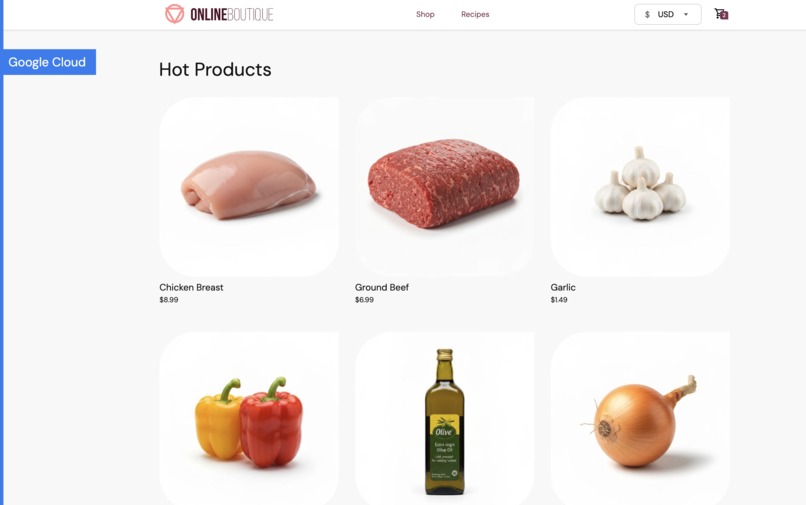The Cart-to-Kitchen AI Assistant on GKE – screenshot 2
