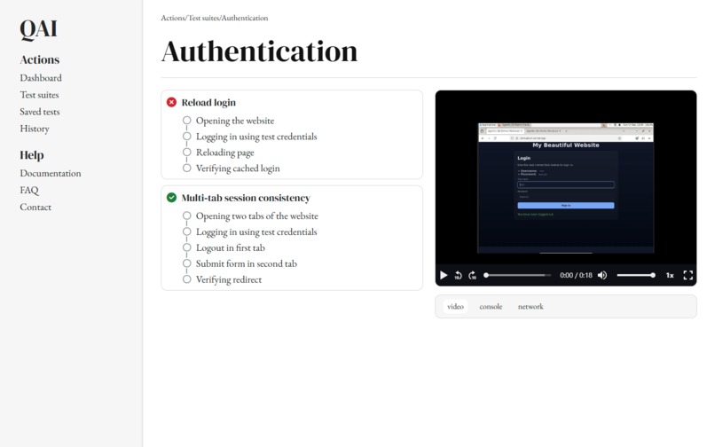QAI – screenshot 3