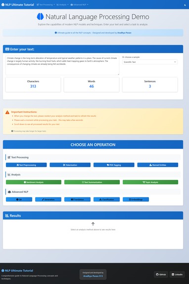  NLP Academy - Interactive Educational Platform – screenshot 1