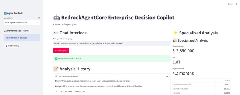 Enterprise Data-to-Decision Copilot – screenshot 3