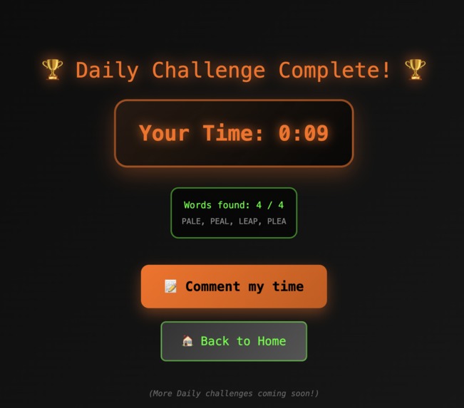 Wordris One: Swiping Crossword Game – screenshot 4