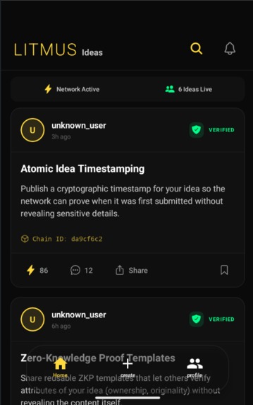 LITMUS – screenshot 2