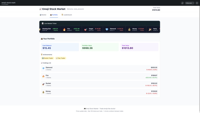 emoji-stock-mark – screenshot 1