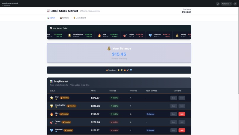 emoji-stock-mark – screenshot 2