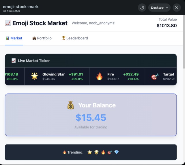 emoji-stock-mark – screenshot 3