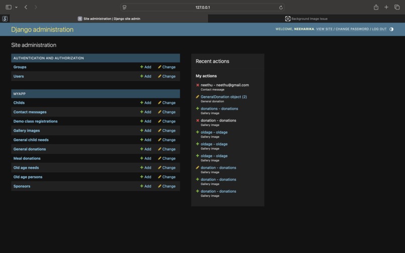 Digital Portal for the Orphanage  – screenshot 5
